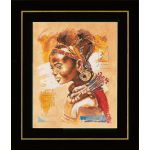 Набор для вышивки крестом LanArte African woman Африканская девушка