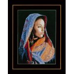 Набор для вышивки крестом LanArte African lady Африканка