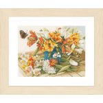 Набор для вышивки крестом LanArte "Daffodils-tulips "Нарциссы-тюльпаны