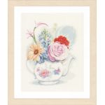 Набор для вышивки крестом LanArte Flowers in teapot Цветы в заварнике