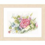 Набор для вышивки крестом LanArte Watercolor flowers "Акварельные цветы"
