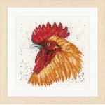 Набор для вышивки крестом LanArte Brown rooster Коричневый петух