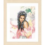 Набор для вышивки крестом LanArte Day-dreaming Мечтательница