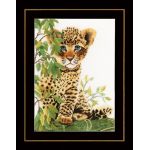 Набор для вышивки крестом LanArte LITTLE PANTHER Маленькая пантера