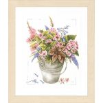 Набор для вышивки крестом LanArte "Bouquet of flowers in bucket "Букет цветов в ведерке"