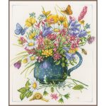Набор для вышивки крестом LanArte FLOWERS IN VASE Цветы в вазе