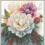 Набор для вышивки крестом LanArte White rose Белая роза