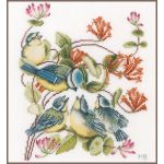 Набор для вышивки крестом LanArte  CHICKADEES Синички