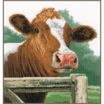 Набор для вышивки крестом LanArte Wondering Cow Интересная корова
