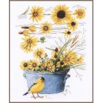 Набор для вышивки крестом LanArte Helianthus sunflowers