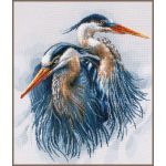 Набор для вышивки крестом Lanarte, 36х43, аида 14, "Great blue herons"