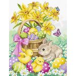 L8033 Пасхальний кролик і курчата Letistitch, Luca-S