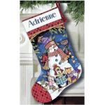 DIMENSIONS_08751Cute Caroles Stocking, Сапожок