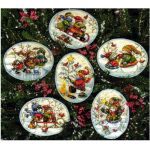 DIMENSIONS_08828Playful Snowmen Ornaments,снеговики  6 шт. Игрушки