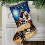 DIMENSIONS_70-08838Holy Night Stocking,Сапожок
