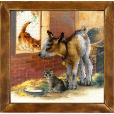 РИОЛИС ✓Козленок и котята  ✓ 0053 РТ ✓ - Набор для вышивания