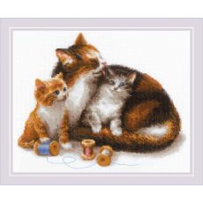 Кошка с котятами арт: 1812