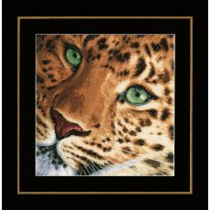Набор для вышивки крестом LanArte Leopard Леопард