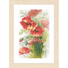 Набор для вышивки крестом LanArte Poppies Маки
