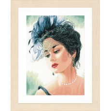 Набор для вышивки крестом LanArte Lady in a hat Леди в шляпке