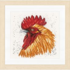 Набор для вышивки крестом LanArte Brown rooster Коричневый петух