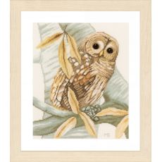 Набор для вышивки крестом Lanarte, 23х28, ткань 27, "Owl and Autumn Leaves"