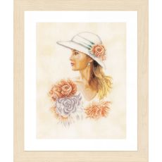 Набор для вышивки крестом LanArte Romantic lady Романтичная девушка