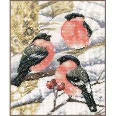 Набор для вышивки крестом LanArte Bullfinch Снегирь