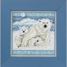 Набір для вишивання Mill Hill (США) MH144305 Полярні ведмеді / Polar Bears