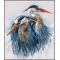 Набор для вышивки крестом Lanarte, 36х43, аида 14, "Great blue herons"