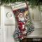 DIMENSIONS ✓ 08778  ✓ Candy Cane Santa, Сапожок
