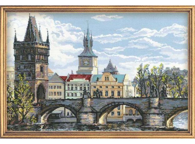 РИОЛИС ✓Прага. Карлов мост  ✓ 1058 ✓ - Набор для вышивания