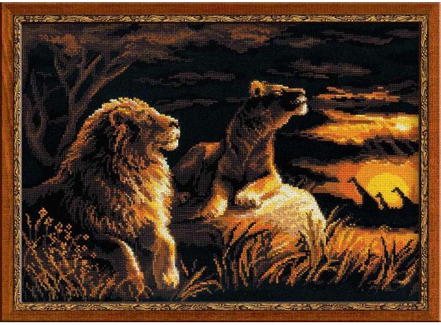 Львы в саванне арт: 1143