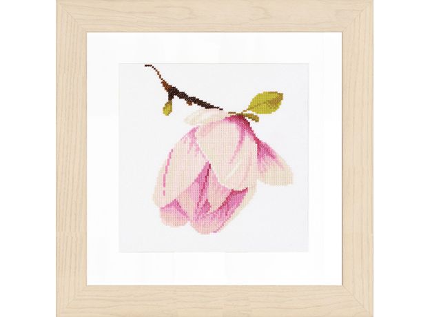 Набор для вышивки крестом LanArte Magnolia Bud Бутон магнолии
