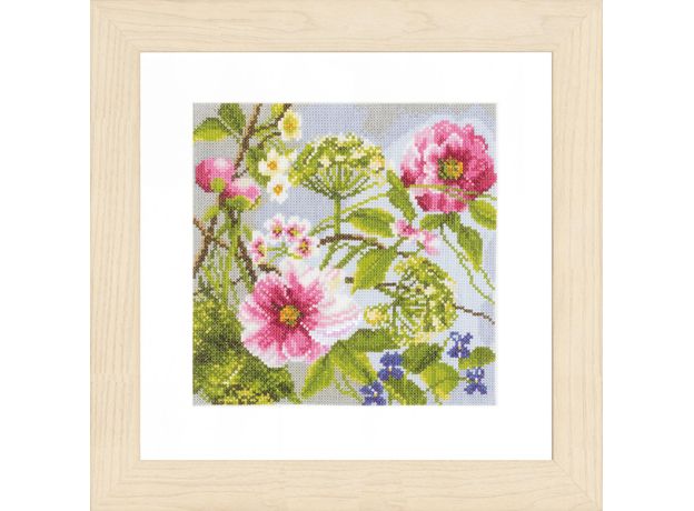 Набор для вышивания крестом Lanarte Peonies, 18,5х18,5, ткань 27, счетный крест