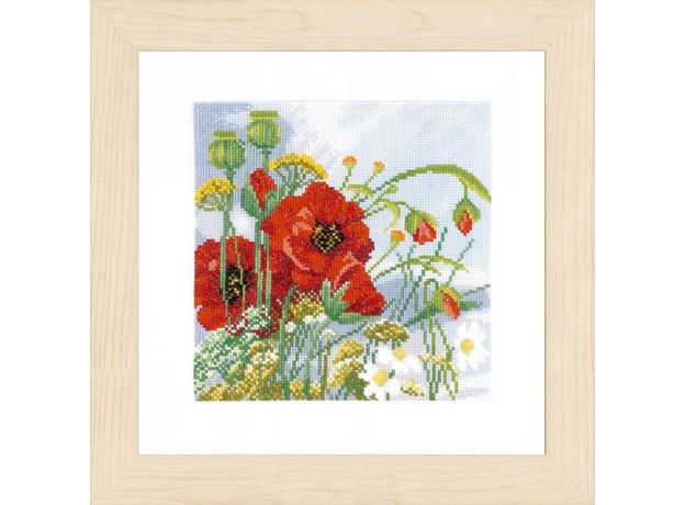 Набор для вышивки крестом LanArte Poppies Маки
