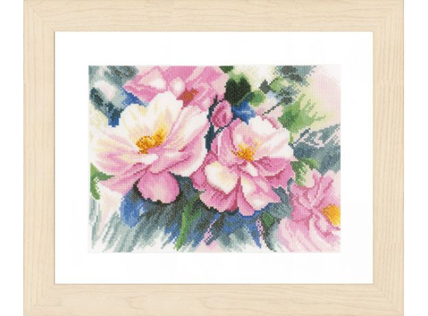 Набор для вышивки крестом LanArte Beautiful roses Красивые розы
