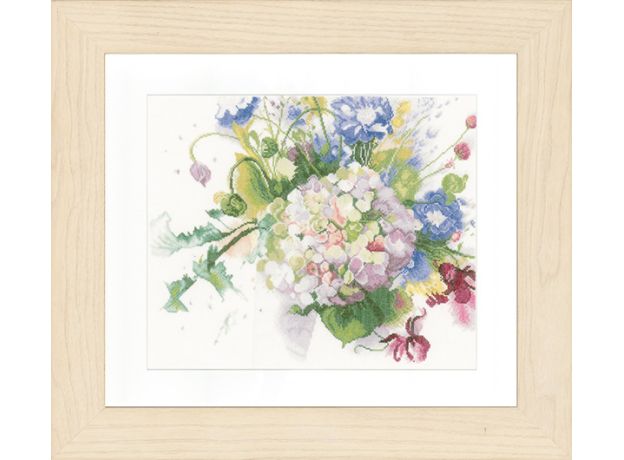 Набор для вышивки крестом LanArte Hydrangea Гортензия
