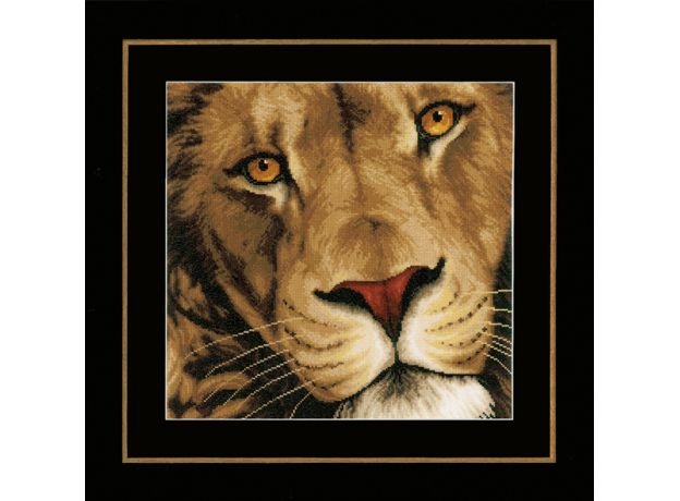 Набор для вышивки крестом LanArte King of animals Царь зверей