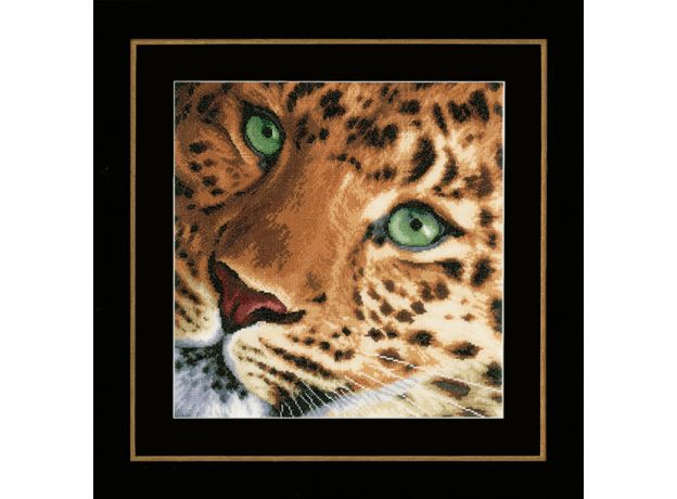 Набор для вышивки крестом LanArte Leopard Леопард
