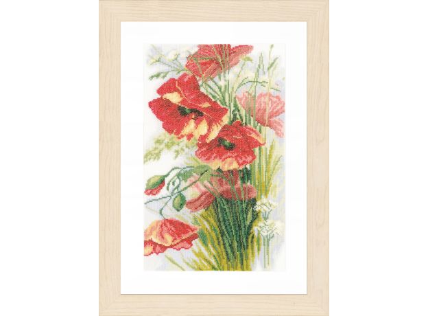Набор для вышивки крестом LanArte Poppies Маки