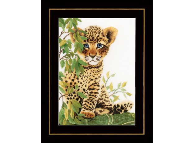 Набор для вышивки крестом LanArte LITTLE PANTHER Маленькая пантера
