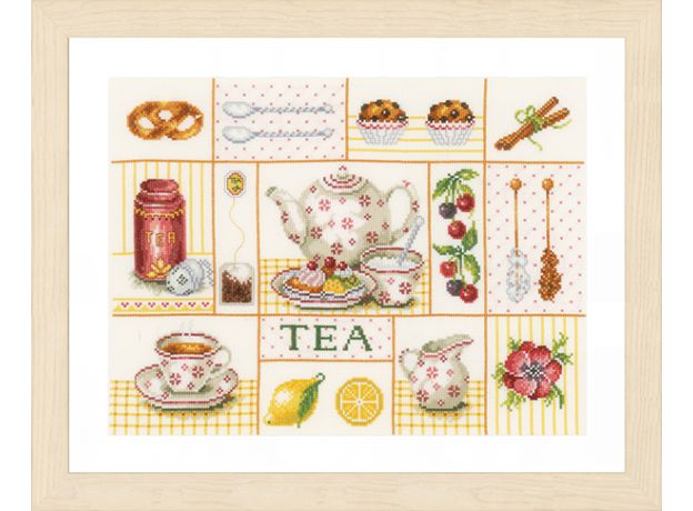Набор для вышивки крестом LanArte Tea party Чаепитие