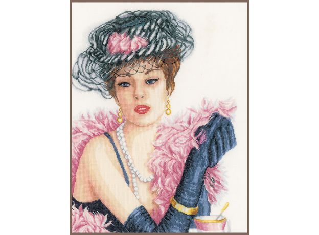 Набор для вышивки крестом LanArte Elegant Lady "Элегантная девушка"