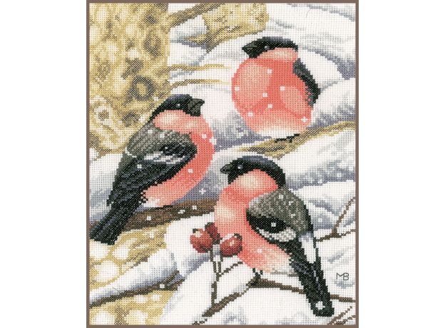 Набор для вышивки крестом LanArte Bullfinch Снегирь
