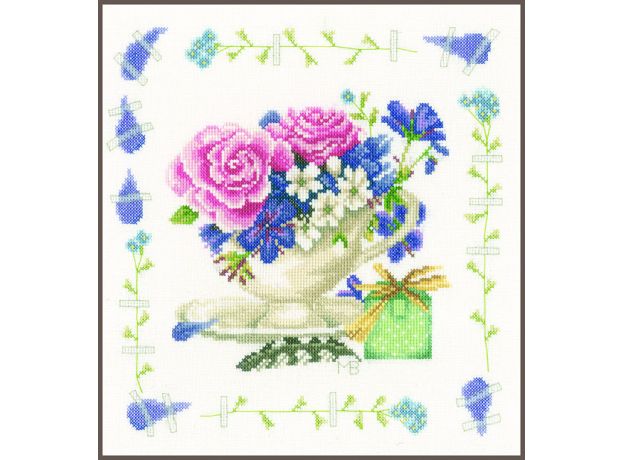 Набор для вышивки крестом LanArte BOUQUET OF ROSES Букет роз