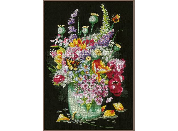 Набор для вышивки крестом Lanarte, 27х39, Аида 14, "Flower power bouquet"