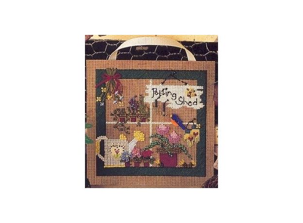 Набір для вишивання Mill Hill (США) MHCB64 Сарай з квітковими горщиками / Potting Shed