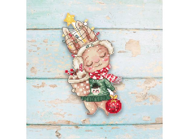 L8056 Різдвяний кролик / Орнамент Letistitch, Luca-S