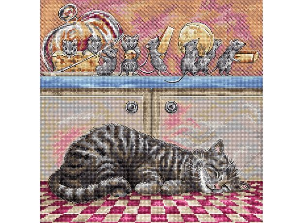 L8072 Коли кіт спить Letistitch, Luca-S